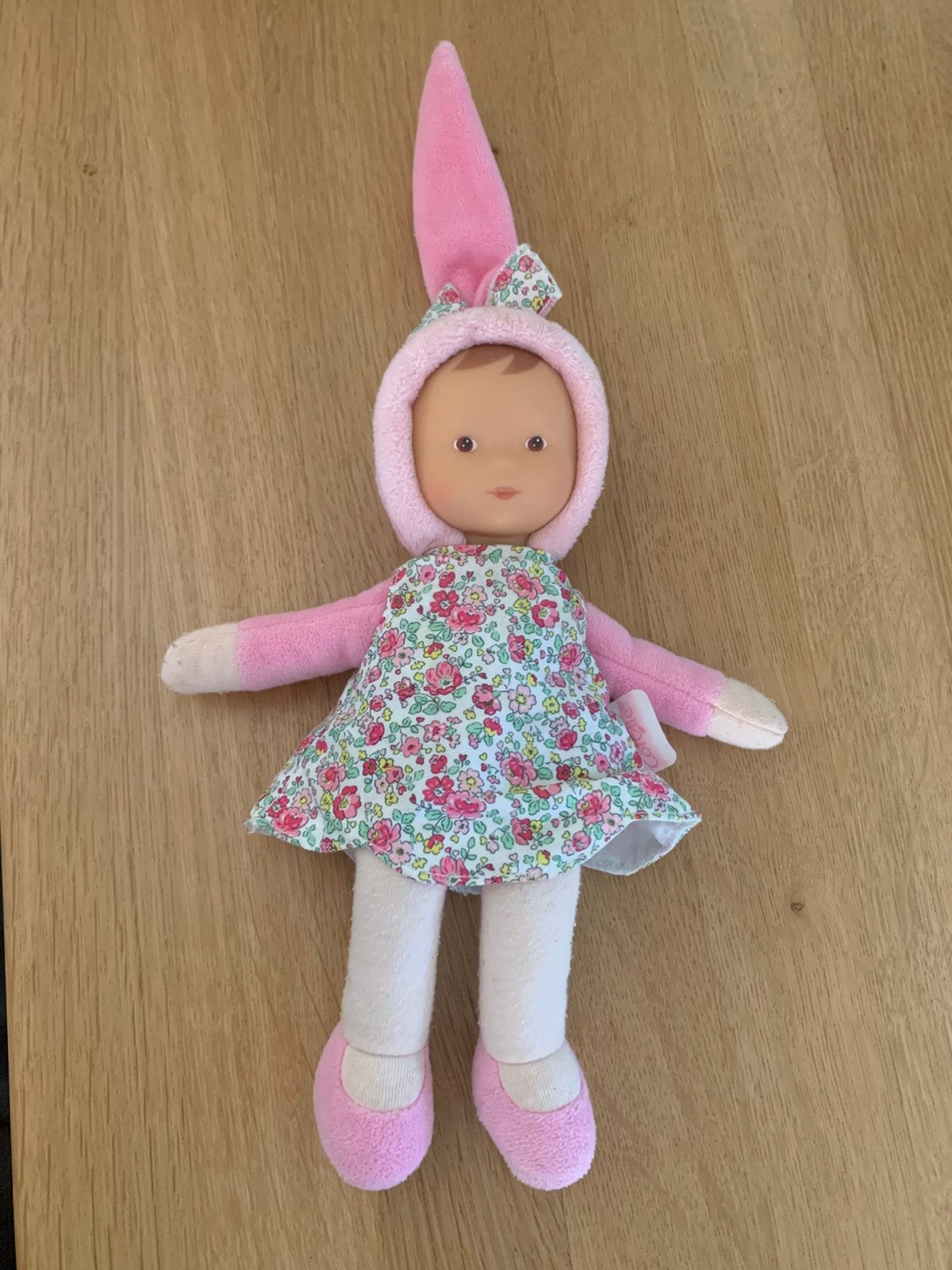 Babypop Corolle Miss Jardin in bloemen, Ophalen of Verzenden, Gebruikt, Babypop