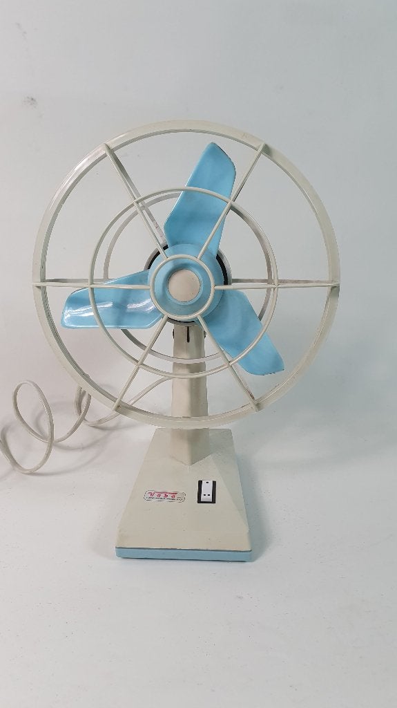 Vintage ventilator tafelventilator Vebo Italy, jaren 70. 8B5, Tweedehands verkoop, Tweedehands verkoop, Gebruikt, 3 snelheden of meer