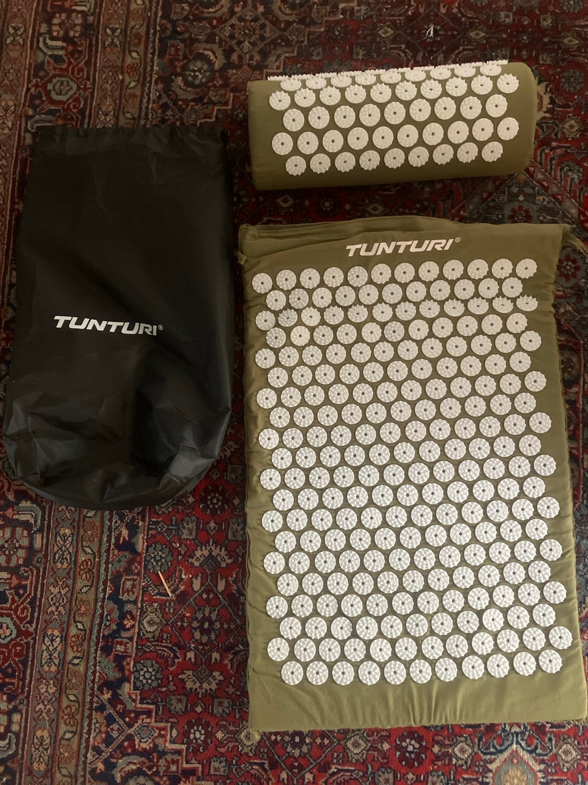 Tunturi Acupressuur Mat en Kussen Set - Zo goed als nieuw, Ophalen of Verzenden, Zo goed als nieuw, Overige typen