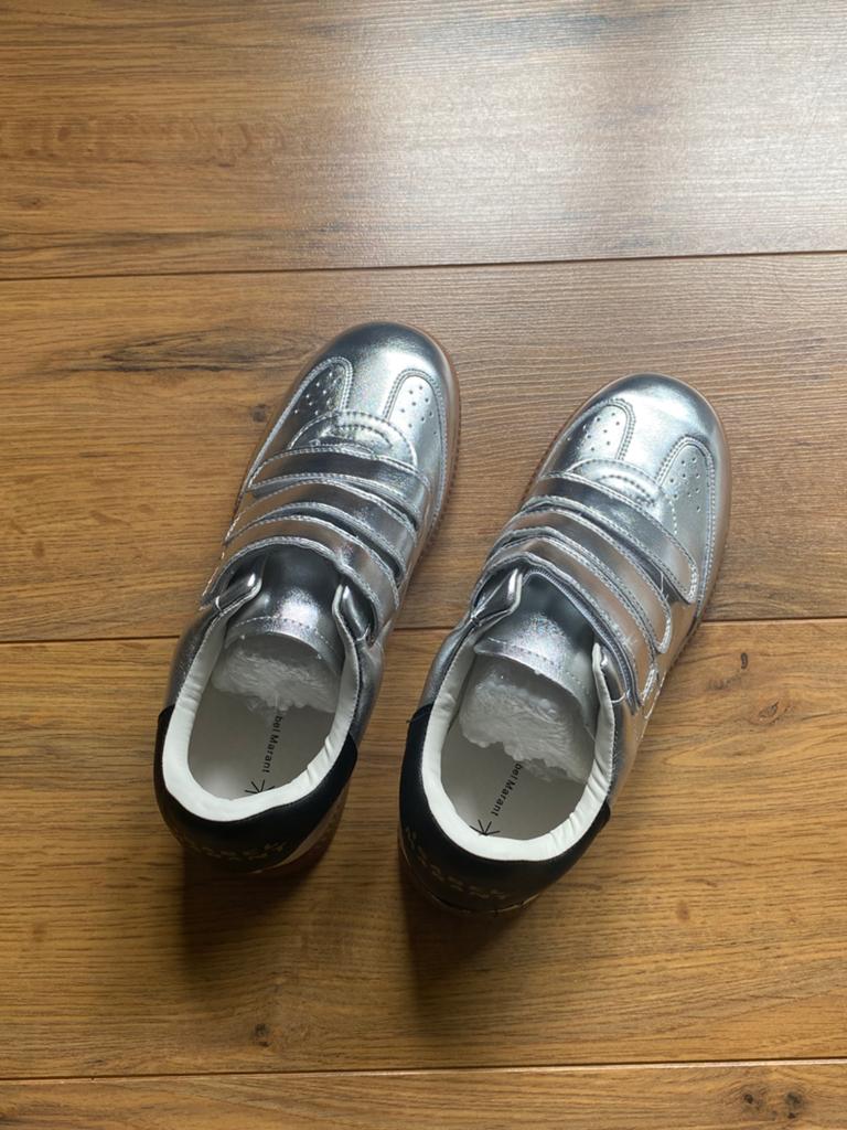 Isabel marant zilver maat 39, Ophalen of Verzenden, Zo goed als nieuw, Overige kleuren, Sneakers of Gympen