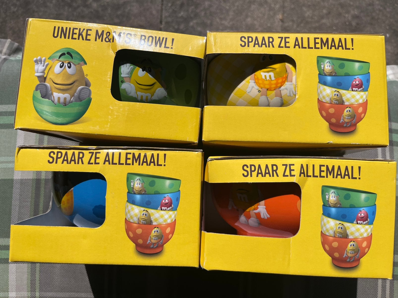 M&M 4 kommen complete set (nieuw), Verzamelen, Ophalen, Nieuw
