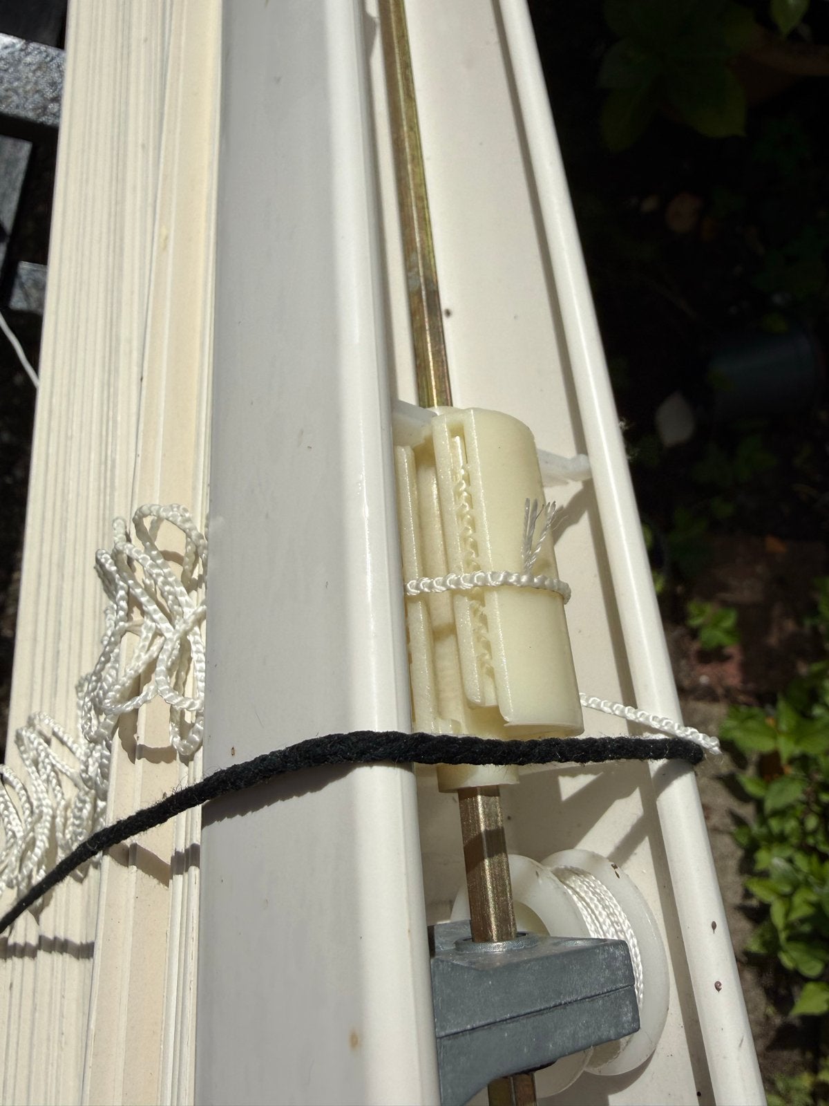Witte jaloezieën -hout breedte 160 cm, Jaloezie, Gebruikt, 160 cm, Wit