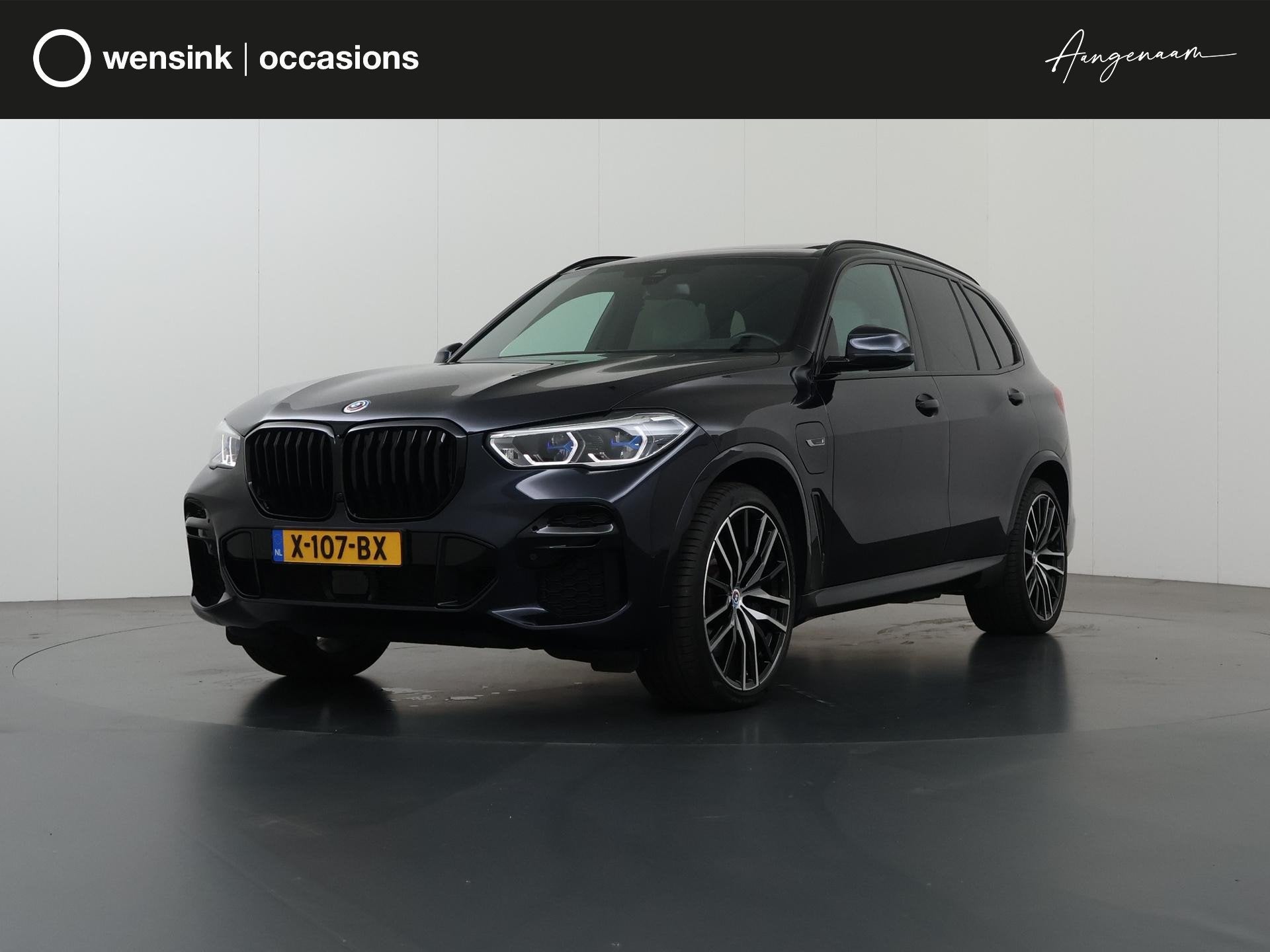 BMW X5 xDrive45e High Executive M Sport | SOH 91,3% | Elek., Dealer onderhouden, Gebruikt, 394 pk, Zwart