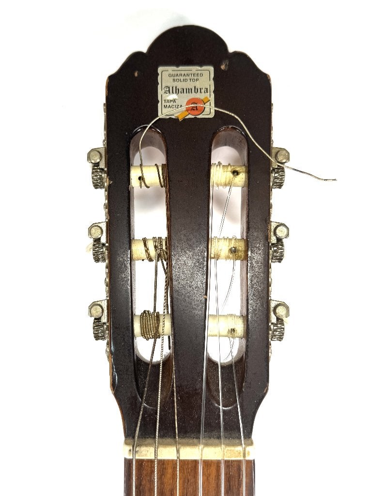 694. Gitaar, Alhambra, Spanje, eind 20e eeuw, Muziek en Instrumenten, Ophalen of Verzenden, Gebruikt, Klassieke of Spaanse gitaar