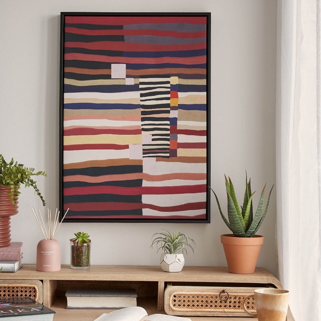 Kave Home Djelia schilderij 50 x 70, moderne print met lijst, 50 – 75, Oorspronkelijke maker, Nieuw, Ophalen of Verzenden