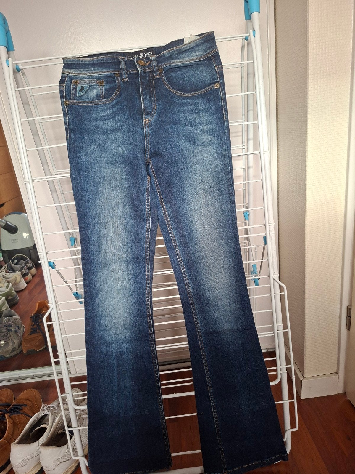 jeans bell bottom lois maat 24 lengte 32 dames, Zo goed als nieuw, Verzenden, Blauw, Lois