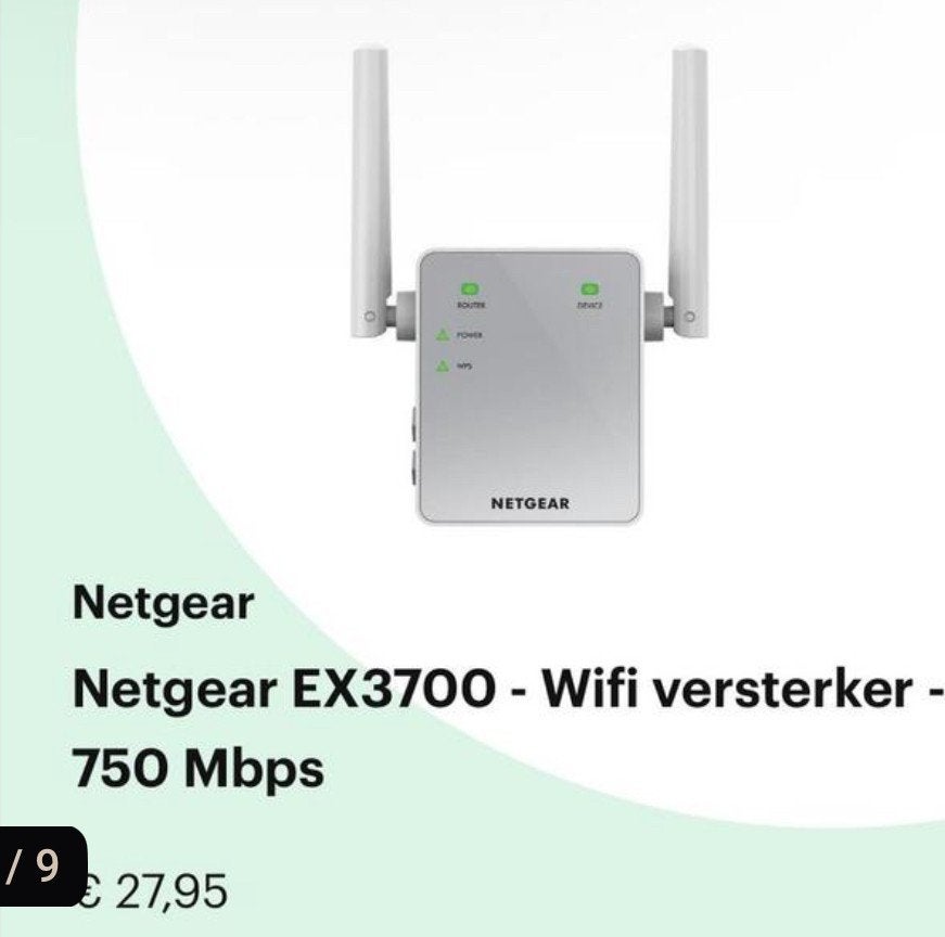 4 stuks netgear wifi extender, Ophalen of Verzenden, Zo goed als nieuw, NETGEAR