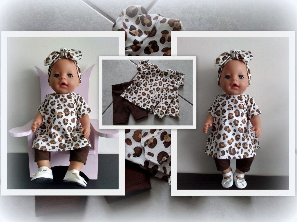 Poppenkleertjes kleertjes voor een baby pop van 43 cm no 145, Ophalen of Verzenden, Nieuw, Babypop