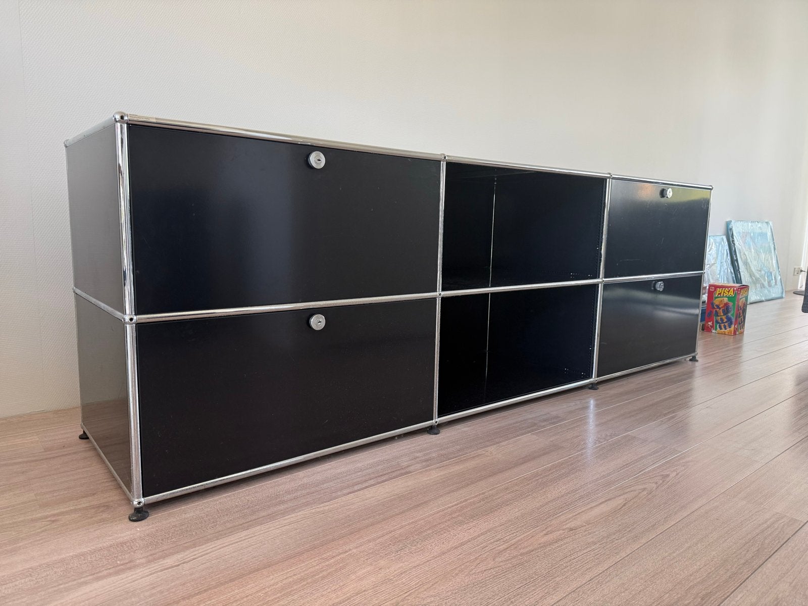 2x USM Haller Dressoir Zwart, Ophalen, Gebruikt