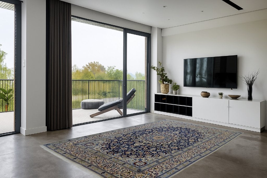Perzisch tapijt - Nain - 295 x 198 cm - Handgeknoopt, Gebruikt, -, -, 150 tot 200 cm