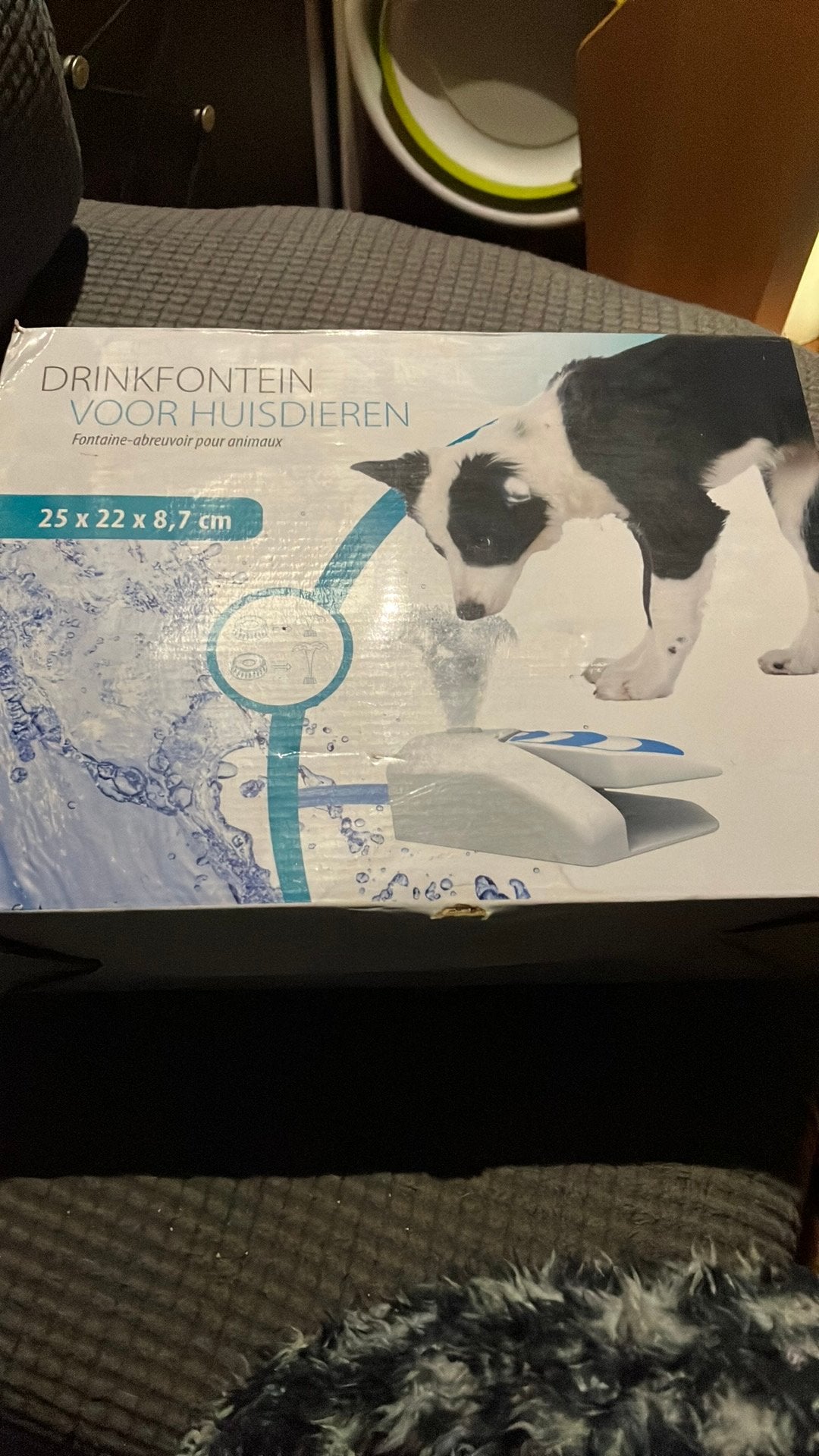 Drinkfontein voor huisdieren 25x22x8,7cm, Dieren en Toebehoren, Ophalen of Verzenden, Zo goed als nieuw