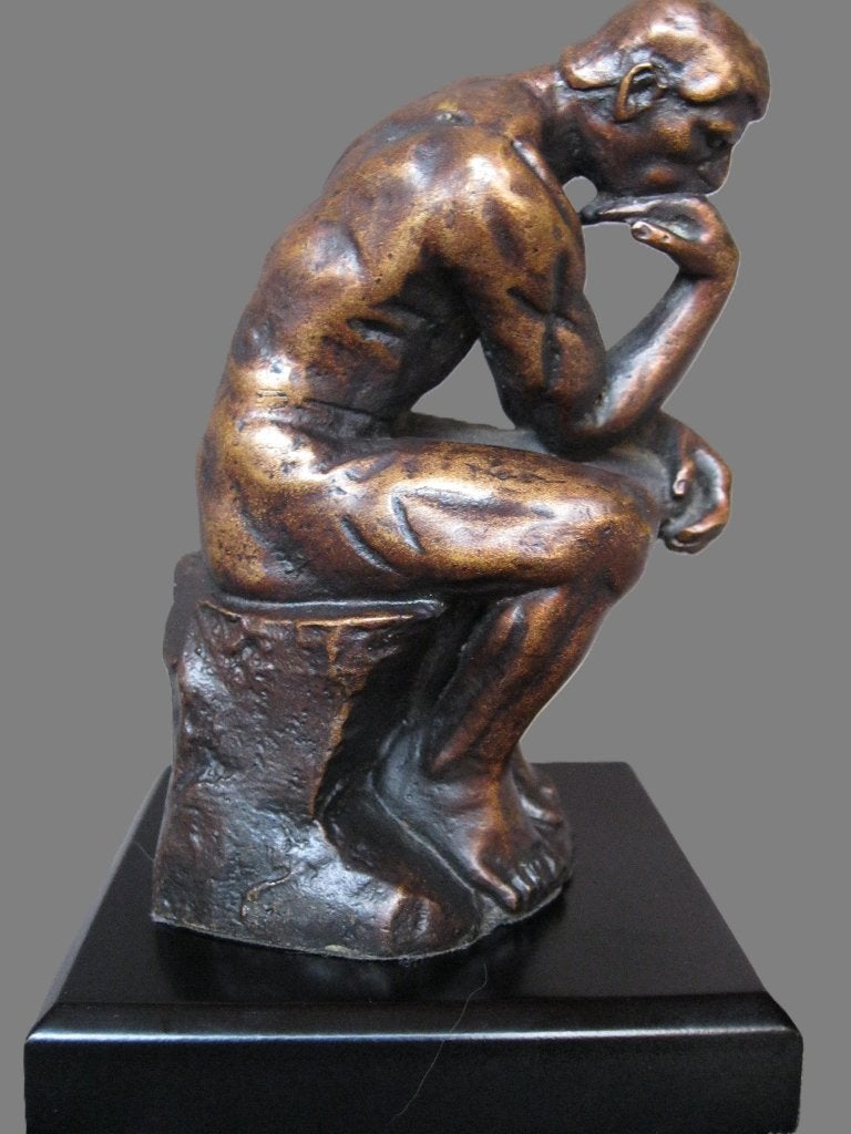 Rodin mooie brons 'De denker' / 'Le Penseur'., Ophalen, Brons