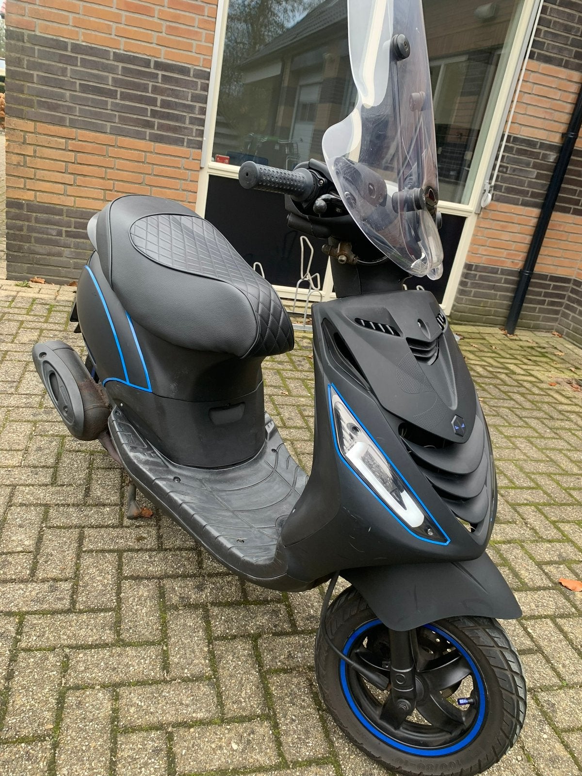 Piaggio Zip - 4 takt, blauw kenteken, Ophalen, Gebruikt, Maximaal 45 km/u, Zip