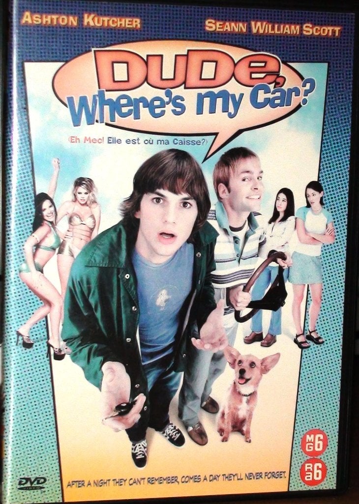 dvd dude where's my car, Alle leeftijden, Ophalen of Verzenden, Zo goed als nieuw, Romantische komedie