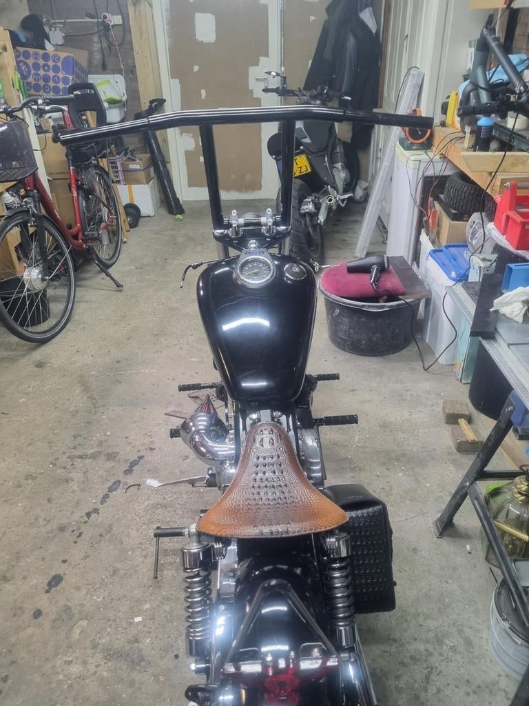 Harley Davidson T-bar 14 inch hoog, 25mm naar 32mm, Ophalen of Verzenden, Gebruikt