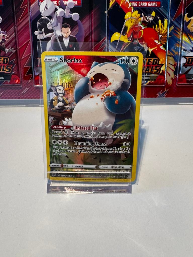 Snorlax TG10/TG30 Lost Origins Trainer Gallery Holo Rare, Ophalen of Verzenden, Nieuw, Losse kaart, Foil