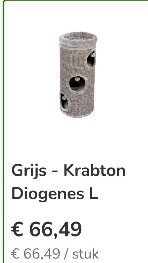 Krabton, Dieren en Toebehoren, Ophalen, Zo goed als nieuw, Pluche