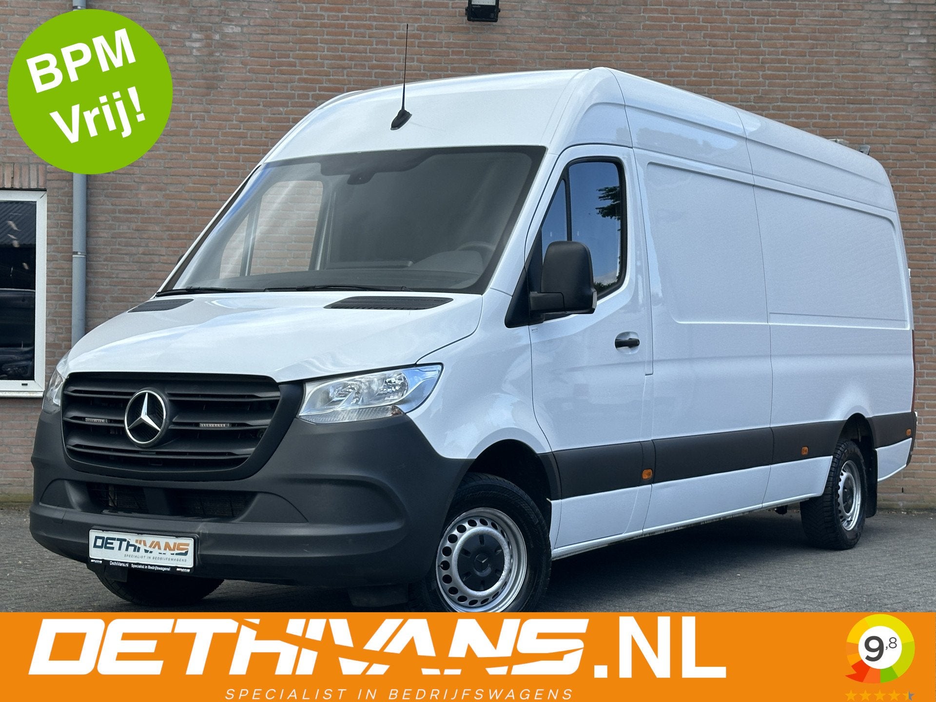Mercedes-Benz Sprinter 317CDI 170PK L3H2 9G-Tronic / 3.500KG, Auto's, Automaat, Gebruikt, Met garantie (alle), Wit
