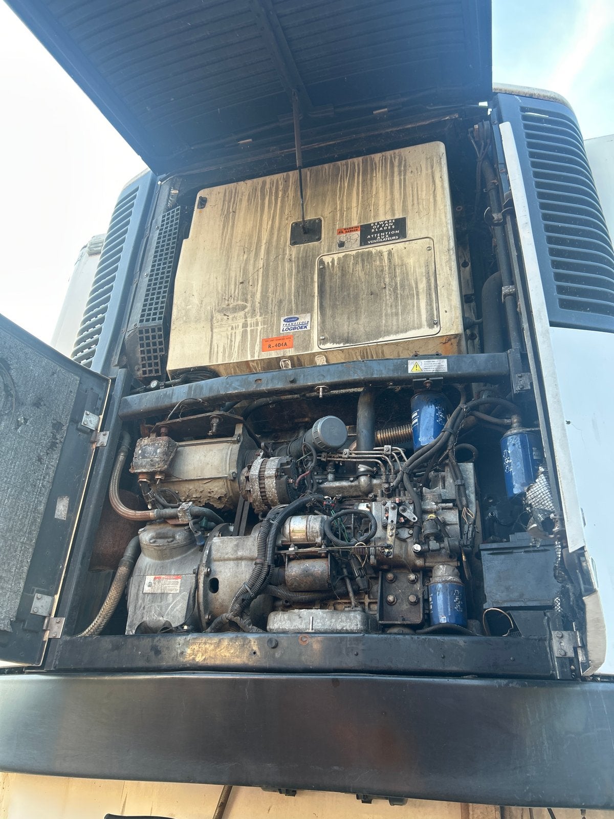 Gebruikte 4-cilinder dieselmotor voor koelunit, Doe-het-zelf en Verbouw, Motoren, Gebruikt, Dieselmotor, Ophalen