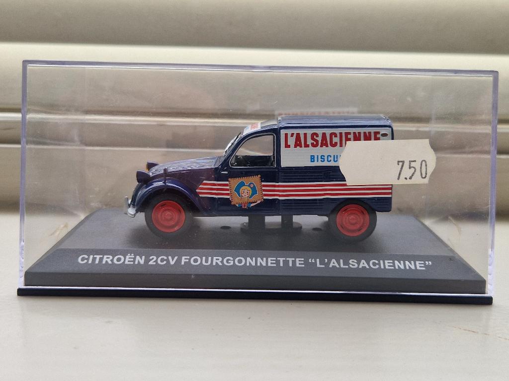 Altaya - Citroen 2CV Fourgonnette L'Alsacienne -1:43- GOED, Ophalen of Verzenden, Gebruikt, Auto, Overige merken