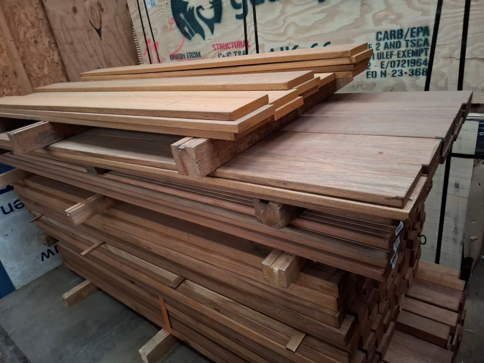 13 st hardhout vlonderplanken 185 cm bezorgen mogelijk, Tuin en Terras, Ophalen, Planken, Nieuw, Hardhout