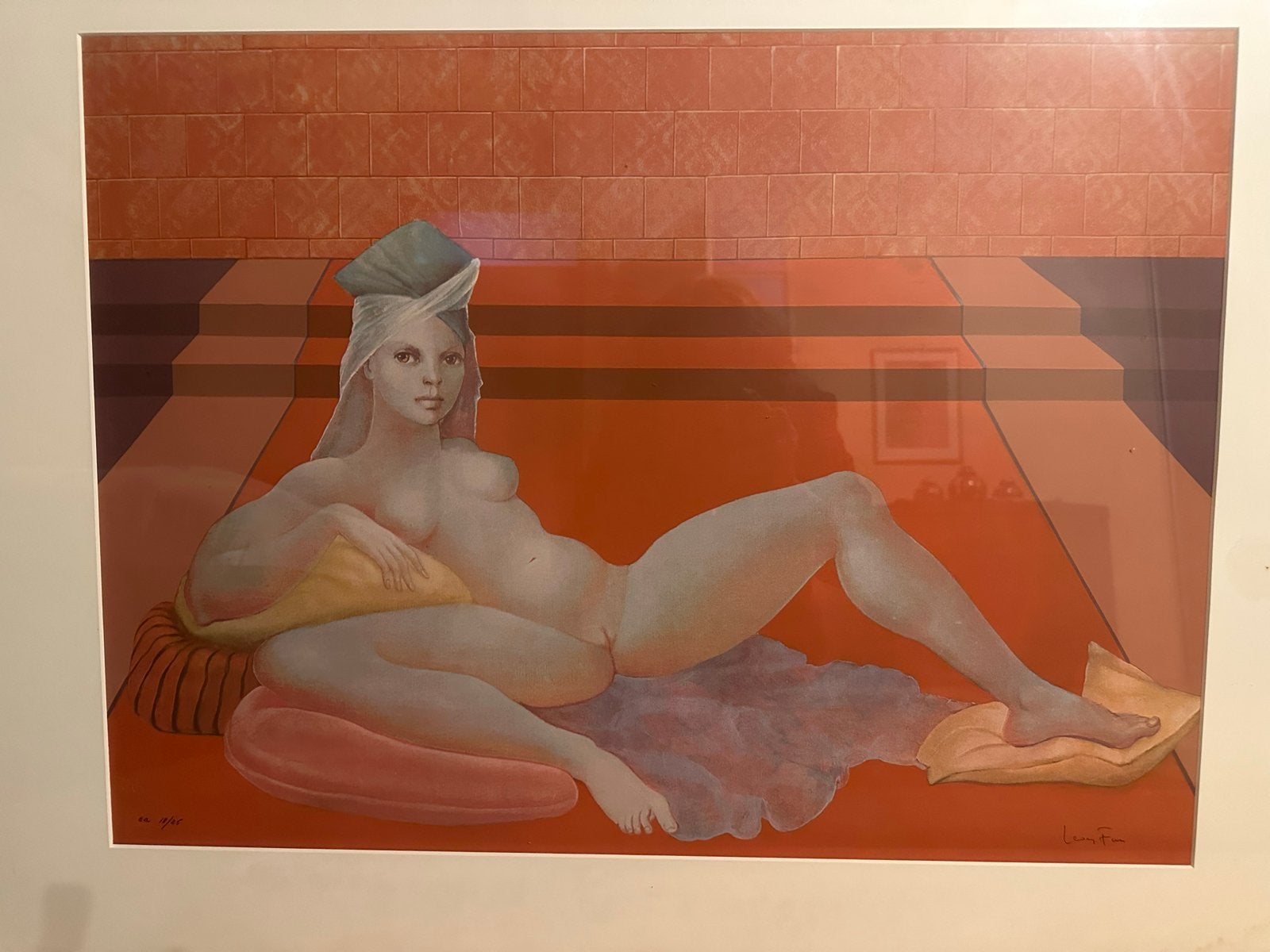 Gesigneerde poster Leonor Fini - Vrouwelijk figuur, Ophalen of Verzenden