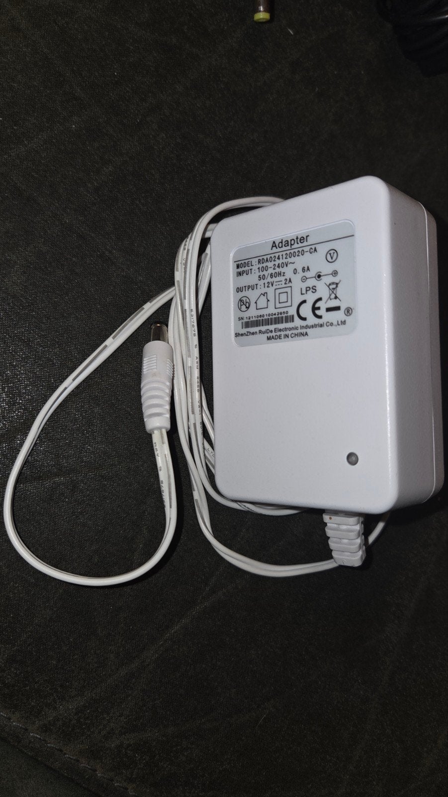 Adapter 12V 2A - Model RDA024120020-CA, Ophalen of Verzenden, Gebruikt
