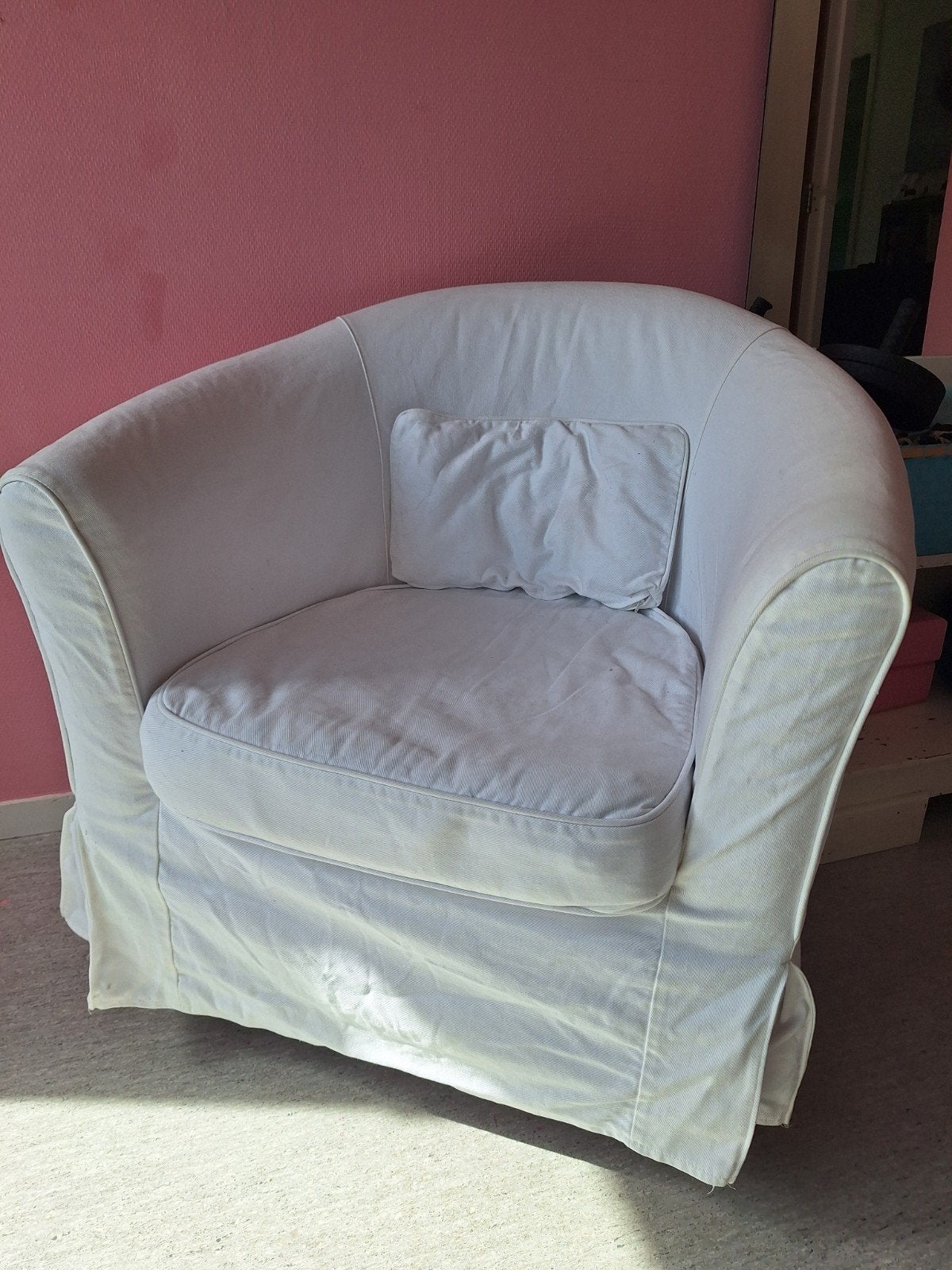 Comfortabele fauteuils met afneembare hoes, Modern, Comfortabel, Gebruikt, 75 tot 100 cm, Ophalen of Verzenden