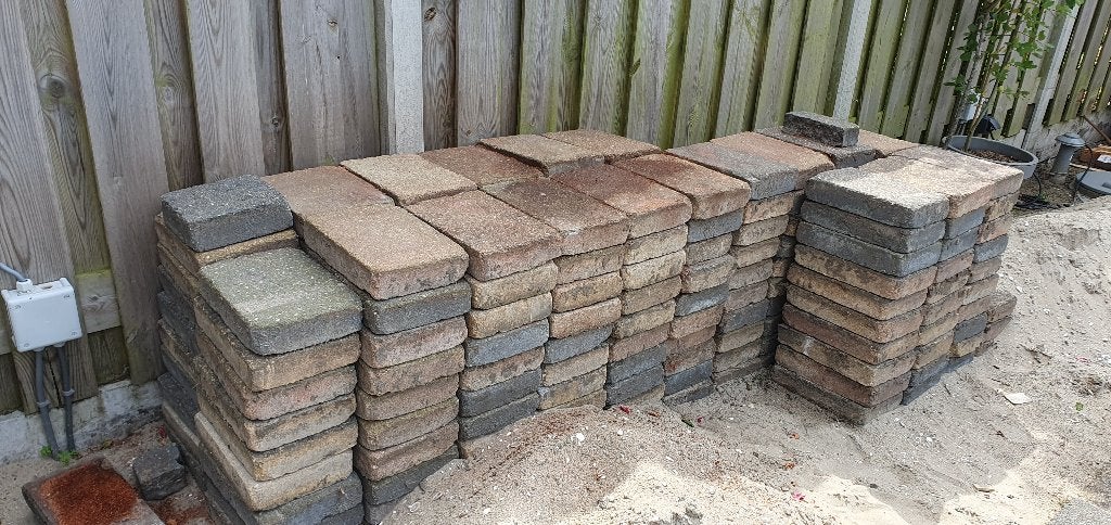Tuintegels, Ophalen, Gebruikt, Beton, Terrastegels