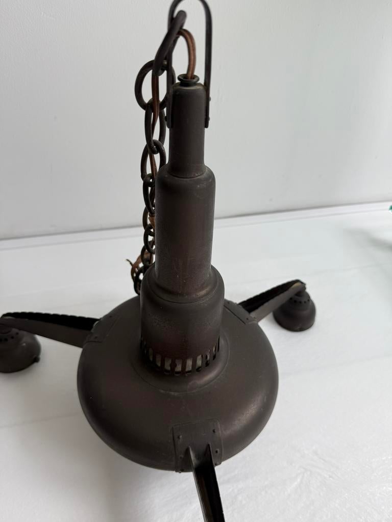 Hanglamp antiek met geslepen glas, Antiek en Kunst, Antiek | Lampen, Ophalen