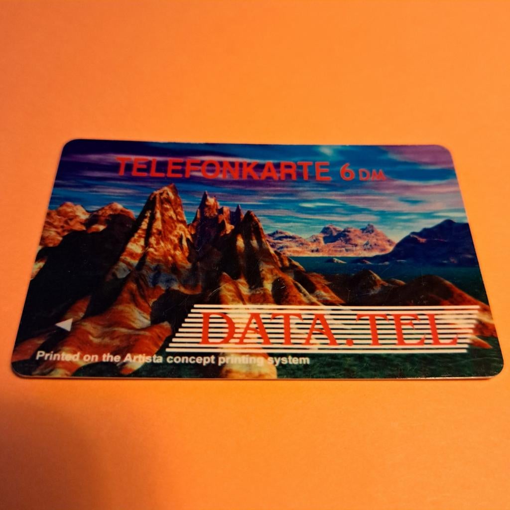 Telefoonkaart 6 DM DATA TEL - Zeldzaam verzamelobject, Ophalen of Verzenden, Buitenland