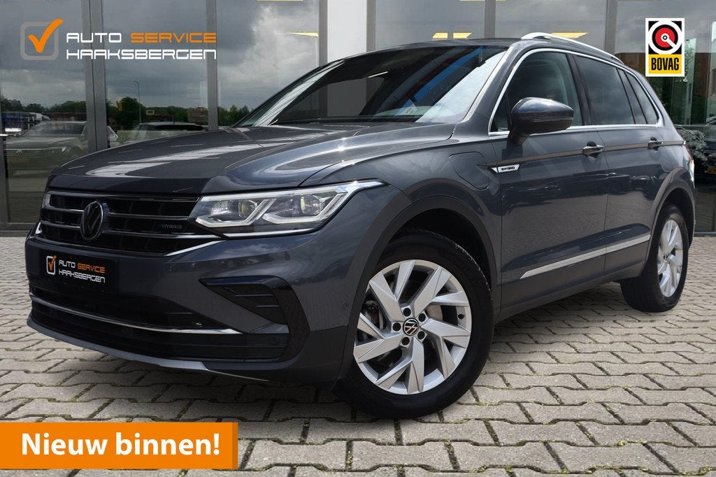 Volkswagen Tiguan 1.4 TSI eHybrid Elegance | Pano | Camera |, Auto's, 1716 kg, 4 cilinders, Alcantara, Hybride Elektrisch/Benzine