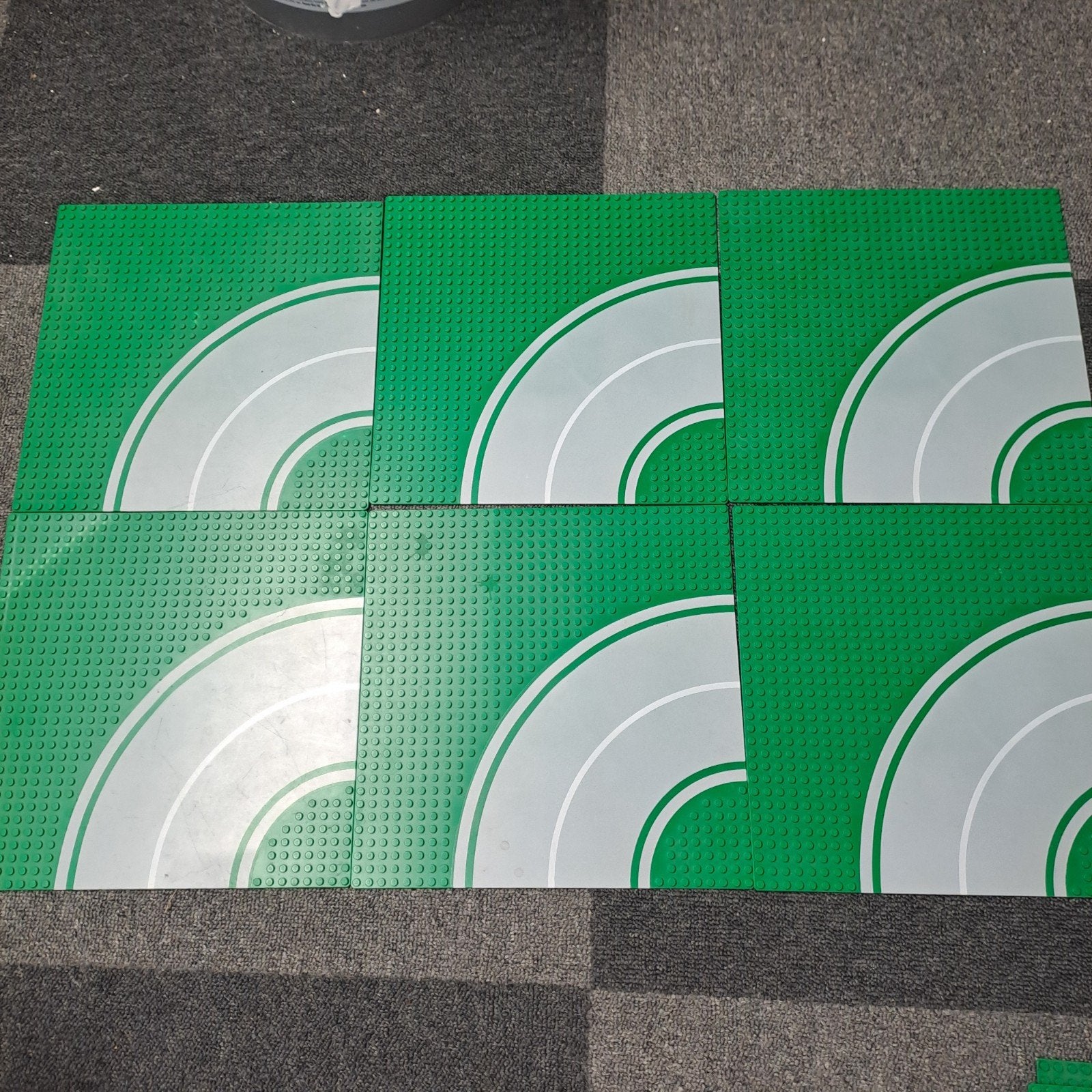 Lego Duplo bochtplaten - 6 stuks, Ophalen of Verzenden, Gebruikt, Grondplaat, Duplo