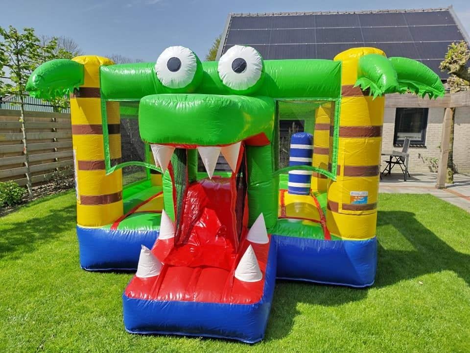 Springkussen te huur krokodil mini, Ophalen, Gebruikt, Overige
