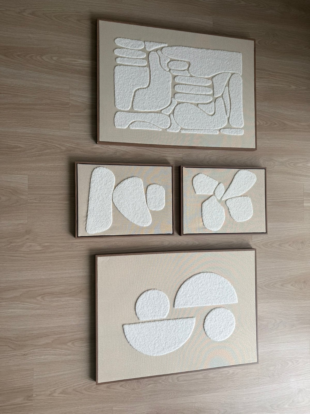 Japandi 4x schilderijen, Ophalen, Gebruikt, 50 tot 75 cm, Schilderij