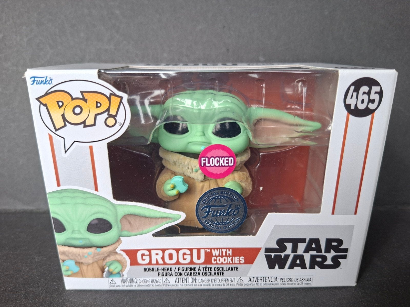 Funko Pop Pop! Grogu with Cookies Special Edition Flocked, Ophalen of Verzenden, Nieuw