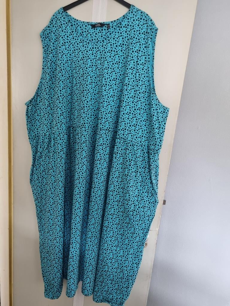 2 Ulla Popken Jurken. 66/68, Blauw, Maat 46/48 (XL) of groter, Ulla Popken, Ophalen of Verzenden