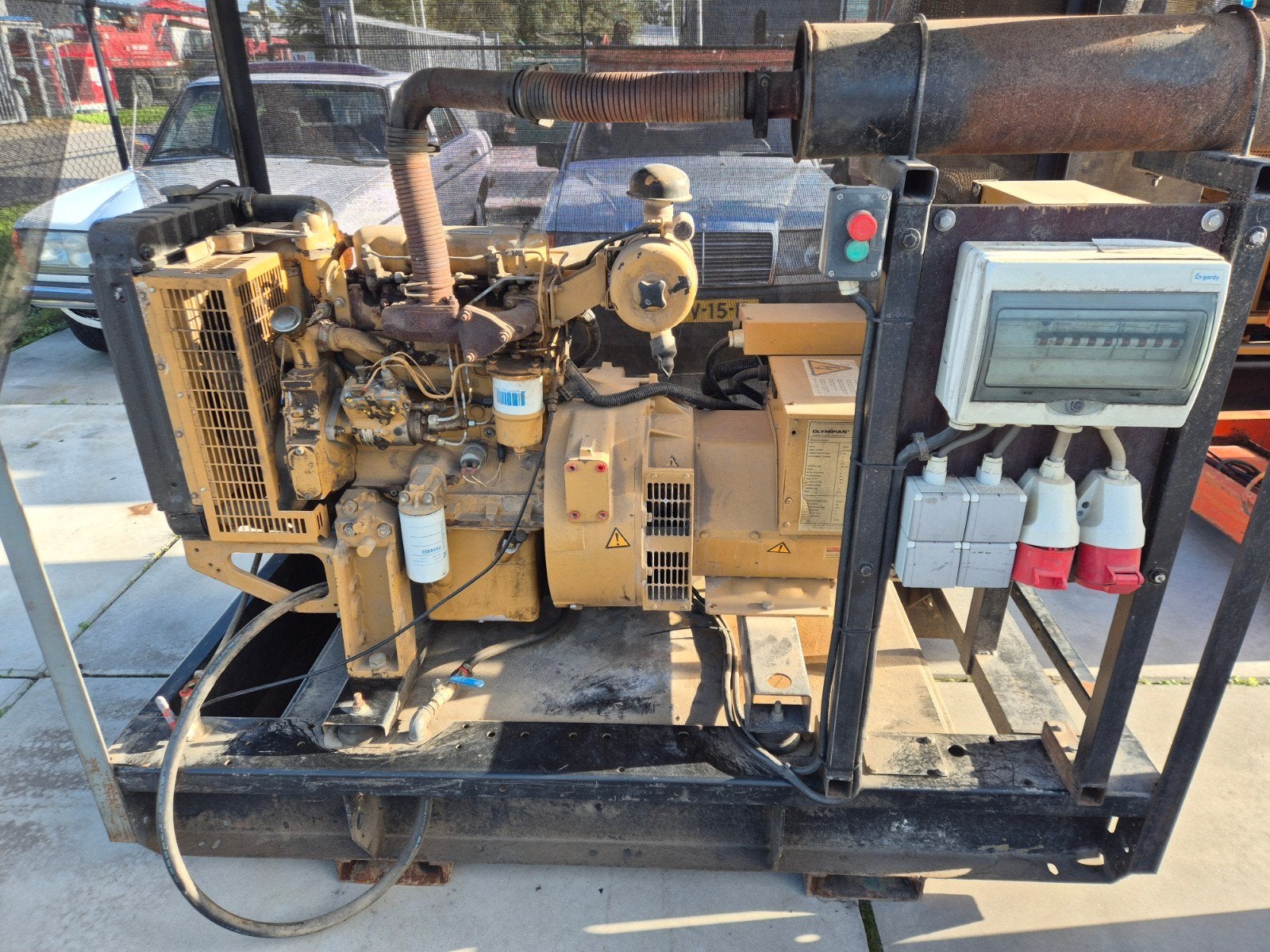 Perkins Wilson 30 kva aggregaat, Ophalen, Gebruikt, Elektrisch startend, Dieselolie