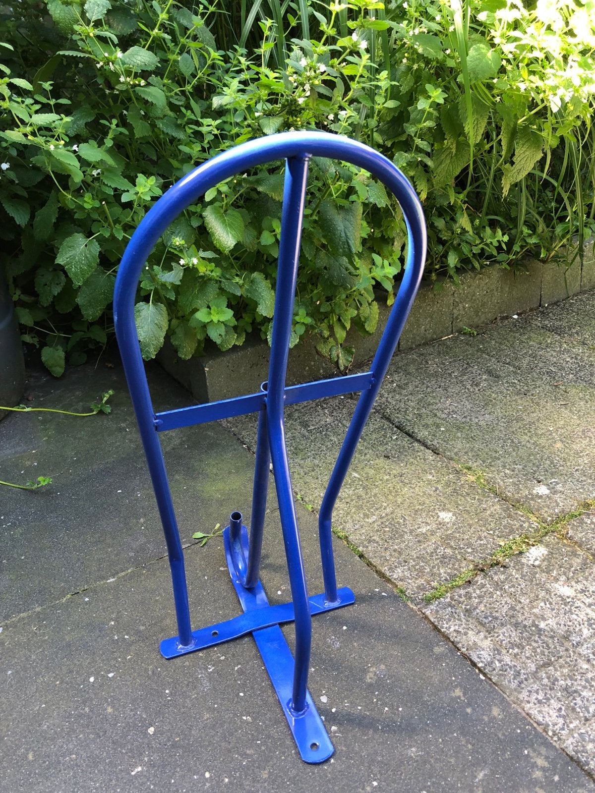 Blauw metalen zadel- en hoofdstel houder, Ophalen of Verzenden, Zo goed als nieuw