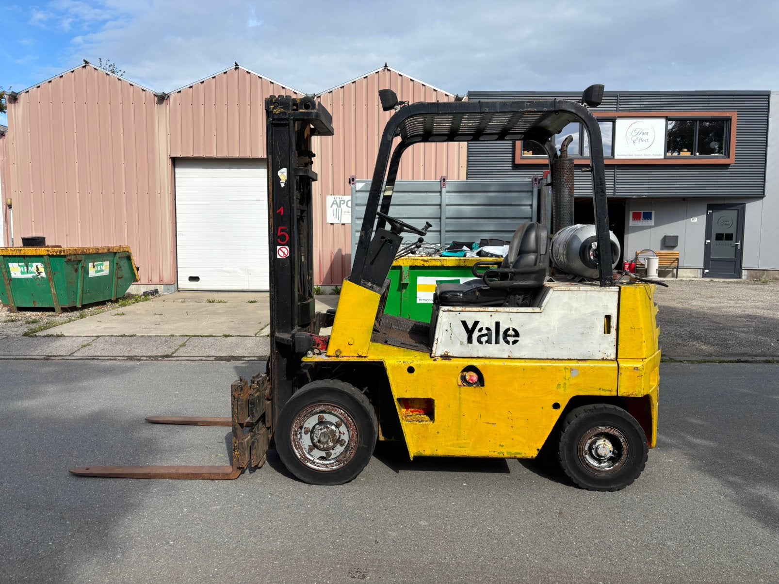 Yale GLP25 Heftruck LPG Duplomast Sideshift Werklichten, LPG, Ophalen of Verzenden, 2000 tot 3000 kg, Heftruck