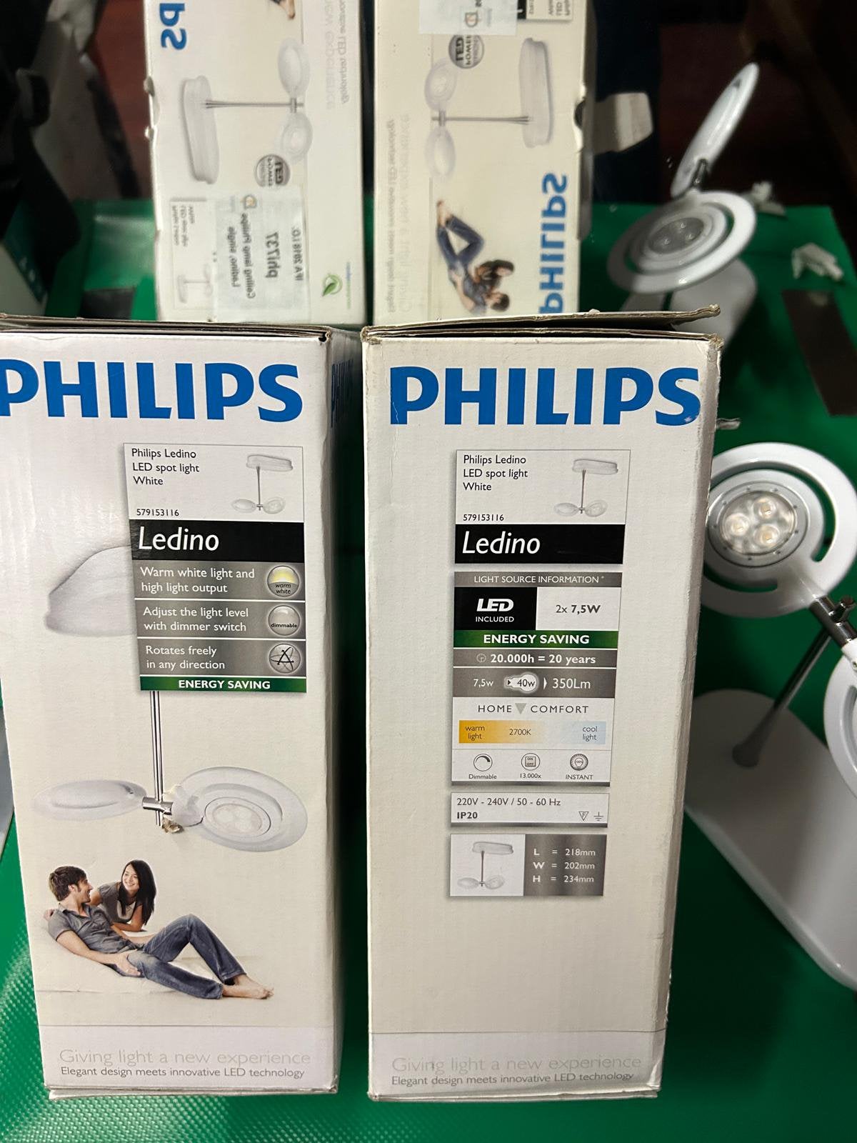 Ledino plafondspot lamp Philips, Huis en Inrichting, Wit, Gebruikt, Dimbaar, Ophalen