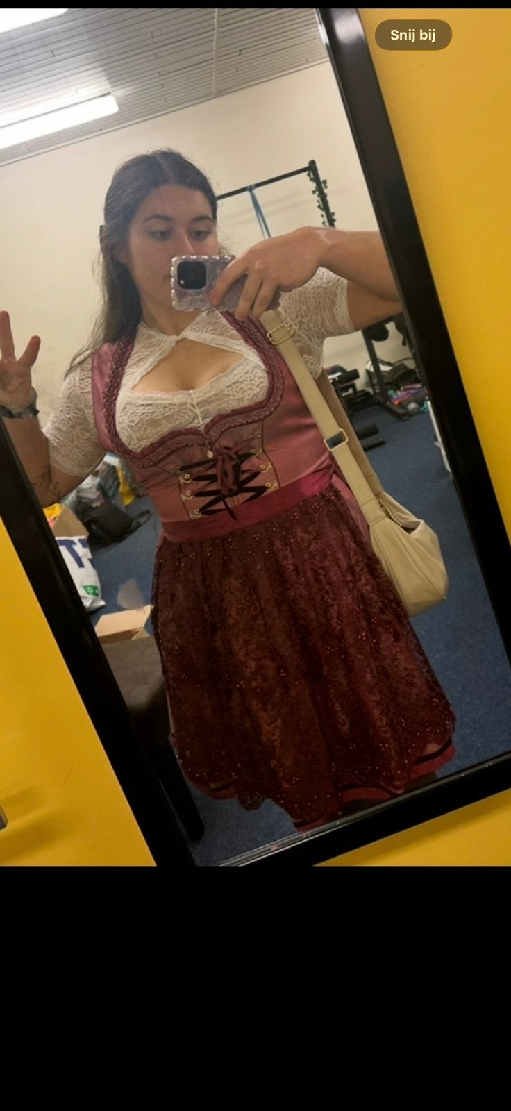 Luxe Dirdl jurk maat 44 krüger oktoberfest, Kleding | Dames, Gelegenheidskleding, Overige typen, Maat 42/44 (L), Ophalen of Verzenden