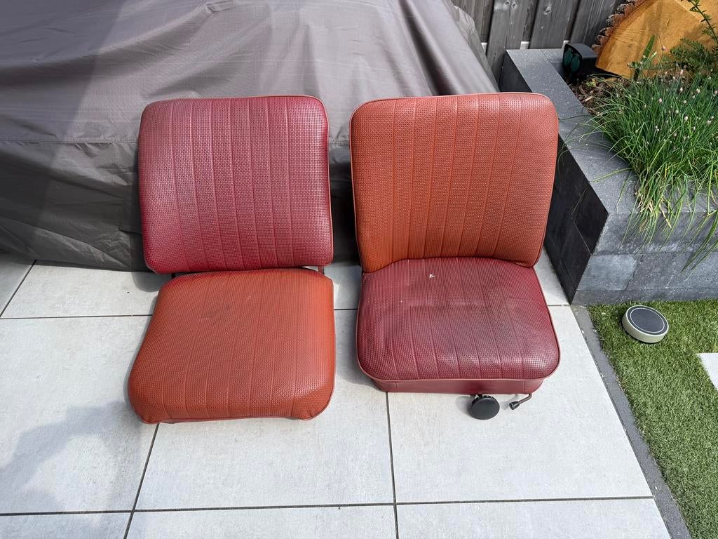 Rode doorloop stoelen vw t2, Auto-onderdelen, Ophalen, Gebruikt, Volkswagen