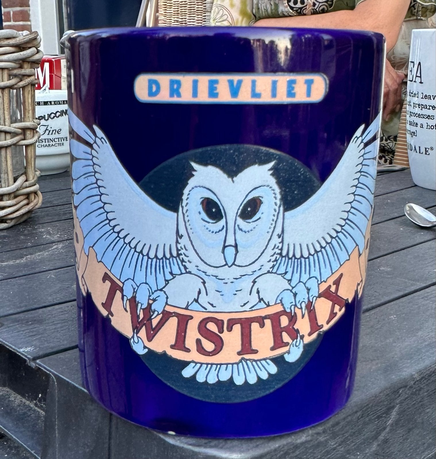 Nieuwe Koffiemok Drievliet met Uil Design - Twistrix, Verzenden, Nieuw, Overige merken, Mok