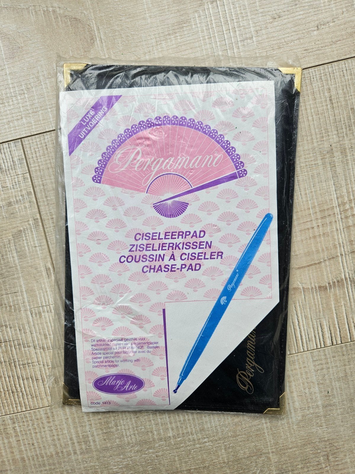 Pergamano Ciseleerpad Ziselierkussen Luxe Uitvoering, Zwart, Overige thema's, Gereedschap of Toebehoren, Nieuw