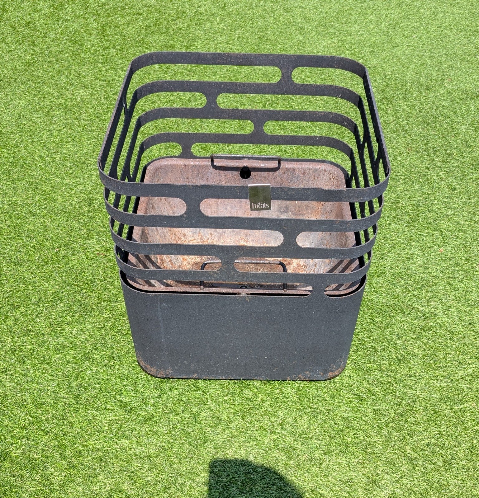 Orginele Höfats cube vuurkorf, Ophalen, Gebruikt, Vuurkorf