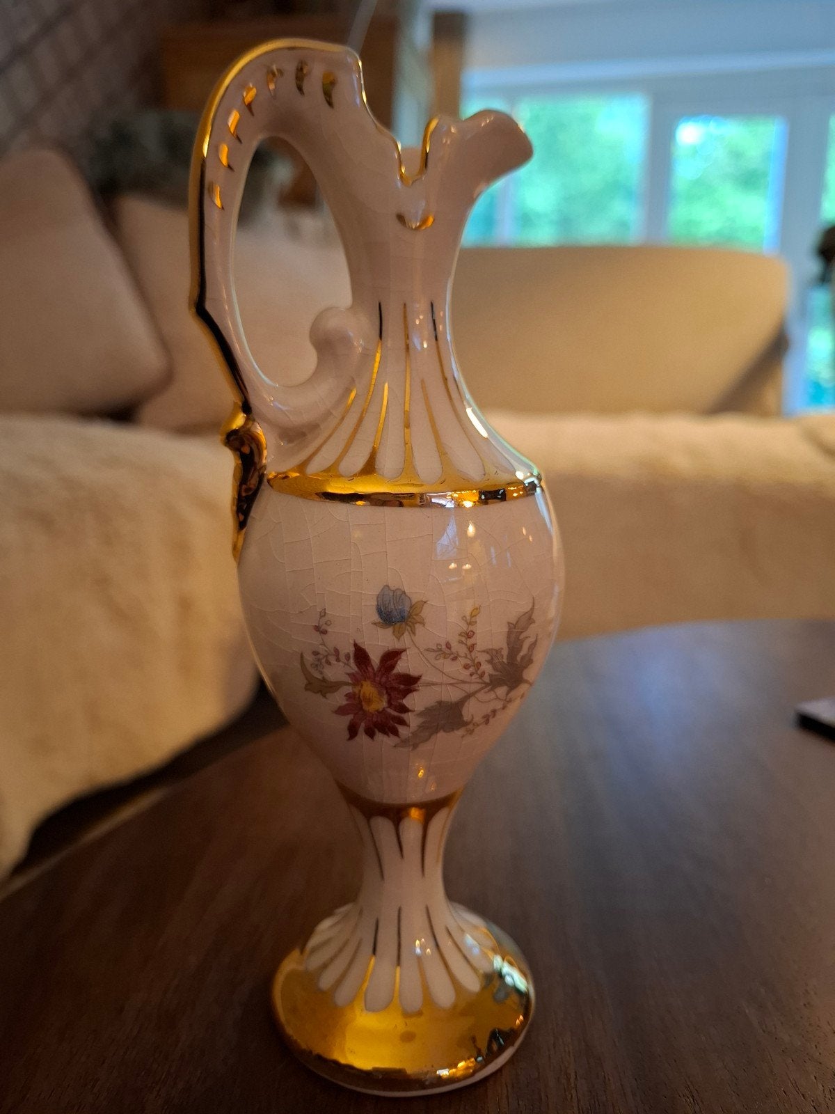Vintage Porseleinen Amfoor Vaas / Kan – Kawex Karlsbad, Ophalen of Verzenden