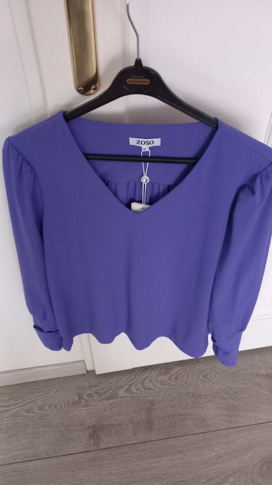 *ZOSO* TRAVEL PURPLE BLOUSE/SHIRT MET LANGE MOUW NIEUW!!, Paars, Nieuw, Ophalen of Verzenden, Lange mouw