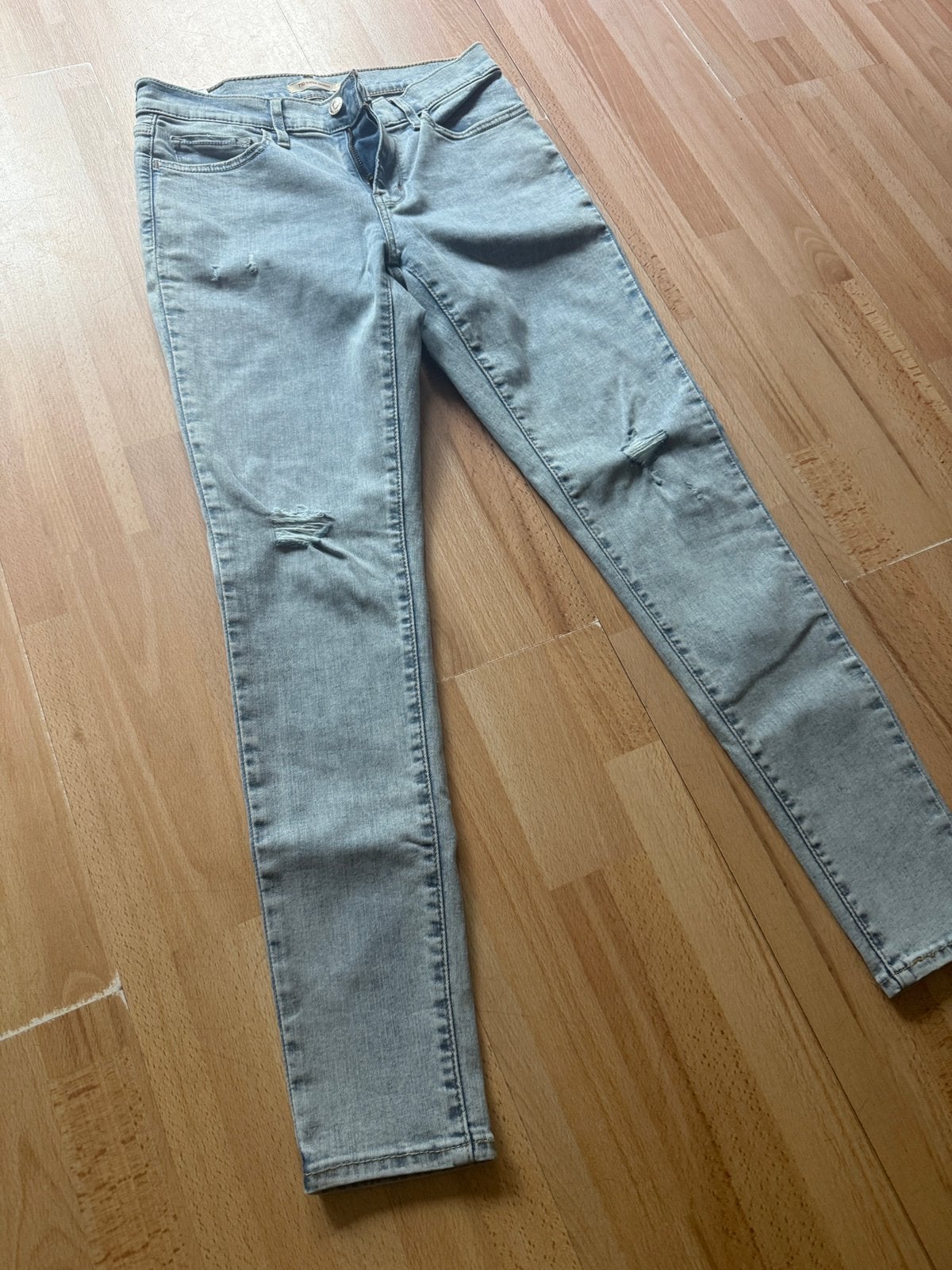 Levi’s jeans 710 super skinny 28x28, Ophalen, Zo goed als nieuw, Blauw, W27 (confectie 34) of kleiner