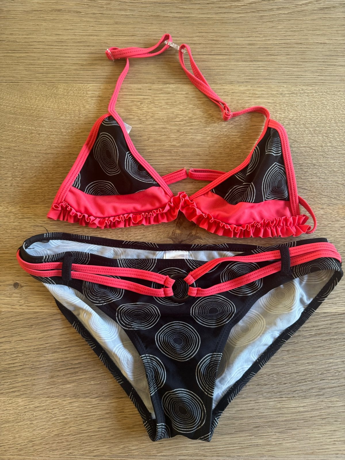Leuk bikini setje van Lentiggini - Maat 164/14Y, Bikiniset, Meisje, Ophalen of Verzenden, Zo goed als nieuw